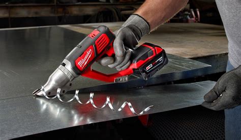 sheet metal shears milwaukee|milwaukee cordless metal cutter.